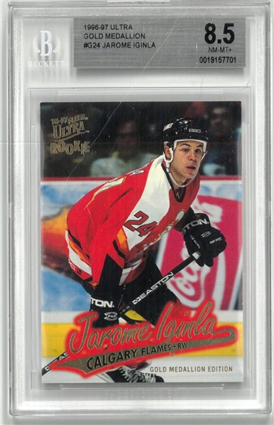 Jerome Iginla BGS 8.5 1996-97 Ultra Gold Medallion 