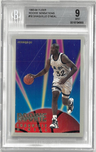 Shaquille ONeal BGS 9 1993-94 Fleer