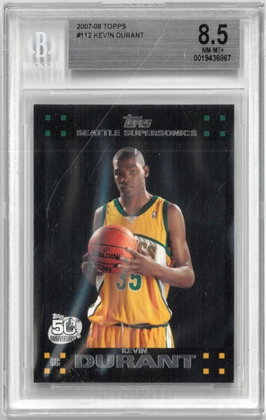 Kevin Durant BGS 8.5 2007-08 Topps