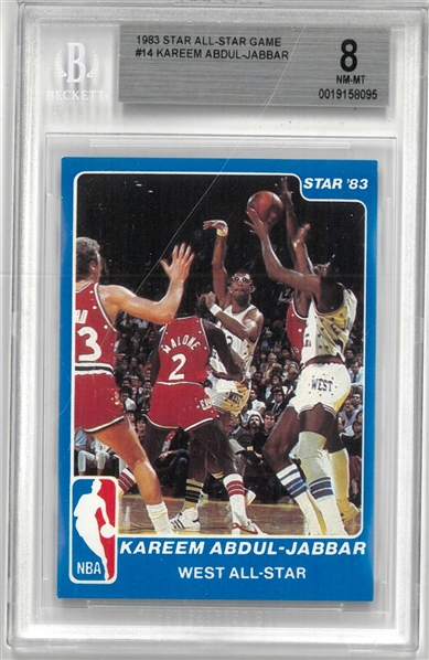 Kareem Abdul-Jabbar BGS 8 1983 Star All-Star