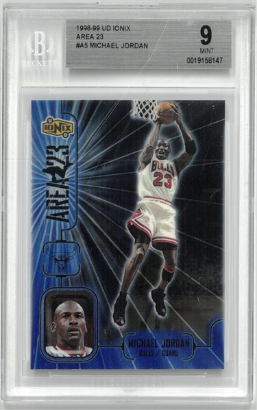 Michael Jordan BGS 9 1998-99 UD Ionix