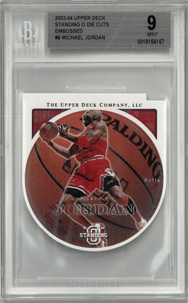Michael Jordan BGS 9 2003-04 UD Standing O