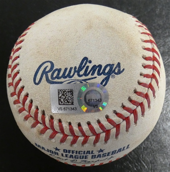 Game Used Baseball - Zack Greinke to Jonathan Schoop - Single 4/12/21