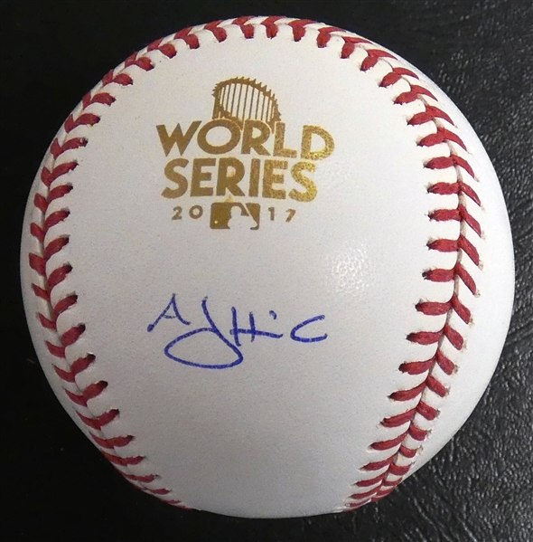 A.J. Hinch Autographed 2017 World Series Baseball