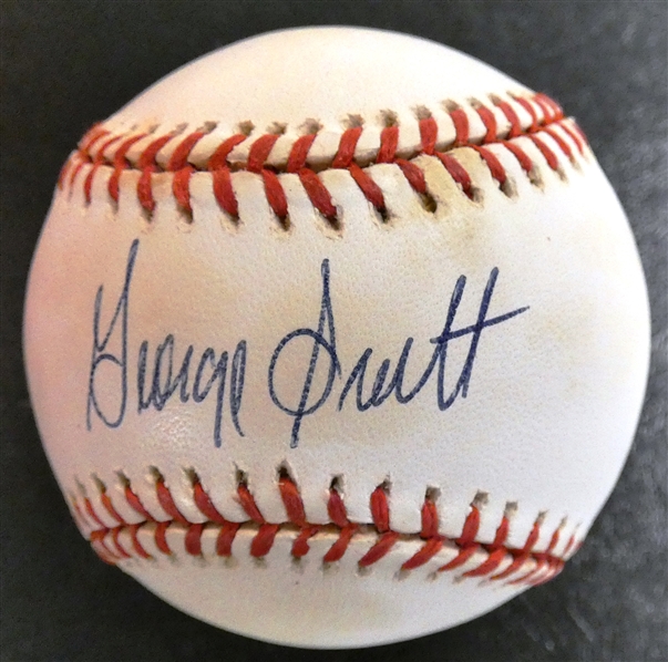 George Scott Autographed Baseball