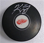 Kirk Maltby Autographed Red Wings Puck