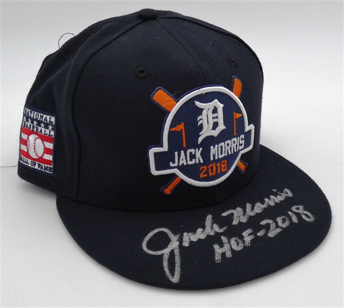 Jack Morris Autographed Hall of Fame Hat