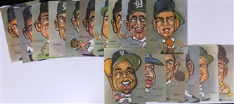 1968 Detroit Tigers Tasco Lithograph Set