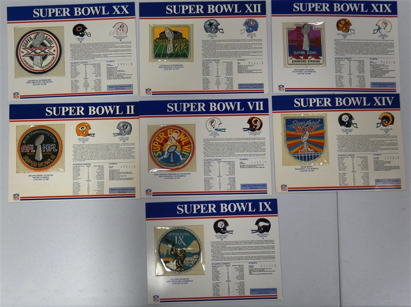 Super Bowl Patch Lot