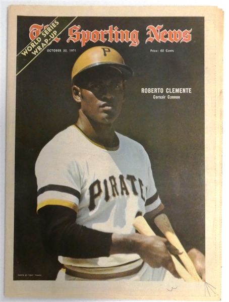 Roberto Clemente 1971 Sporting News