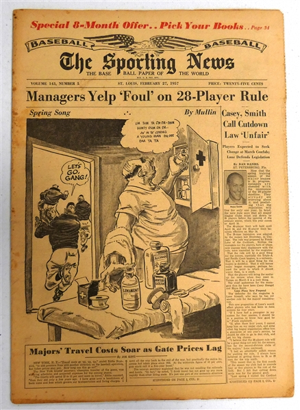 Sporting News 2/27/1957