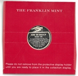 Norm Van Brocklin Franklin Mint .3350 Troy Oz. Silver Coin