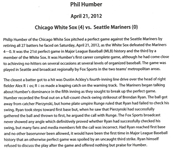 Phil Humber Perfect Game Ticket