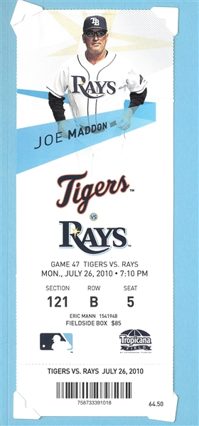 Matt Garza No Hitter Ticket