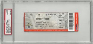 Detroit Tigers Opening Day 2012 Ticket