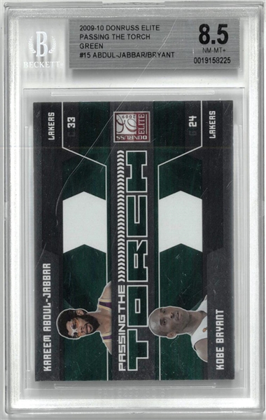 Kareem & Kobe BGS 8.5 2009-10 Donruss Elite