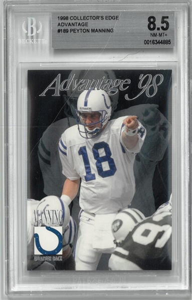 Peyton Manning BGS 8.5 1998 Collectors Edge