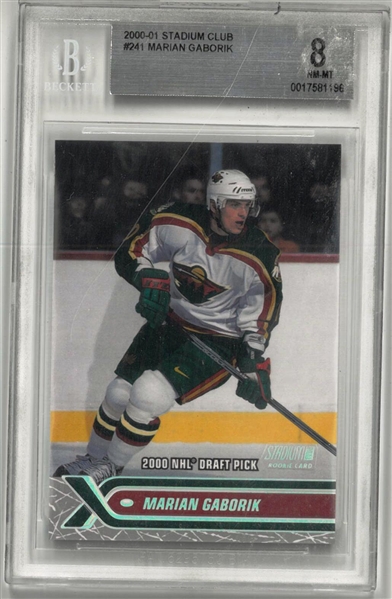 Marian Gaborik BGS 8 2000/01 Stadium Club