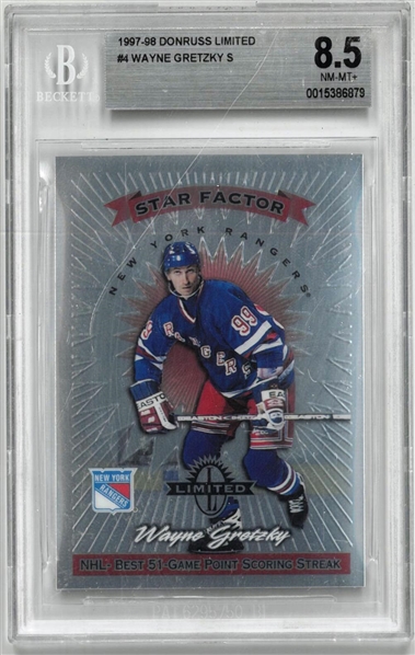 Wayne Gretzky BGS 8.5 1997-98 Donruss Limited