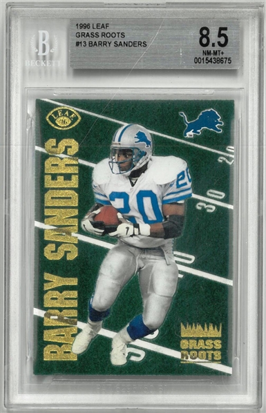 Barry Sanders BGS 8.5 1996 Leaf