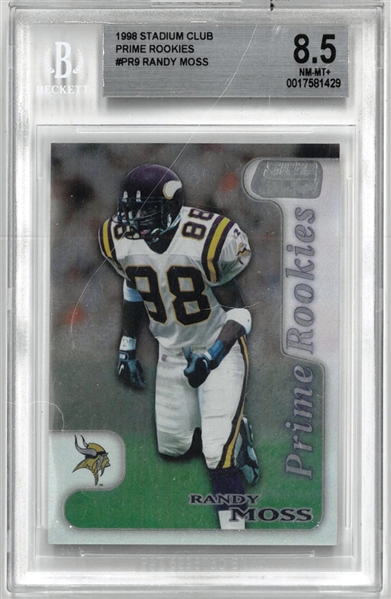 Randy Moss BGS 8.5 1998 Stadium Club