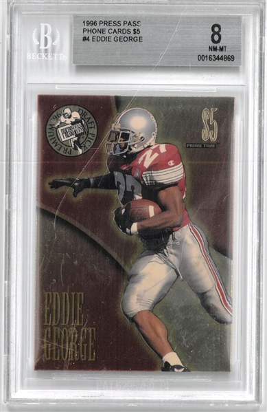 Eddie George BGS 8 1996 Press Pass