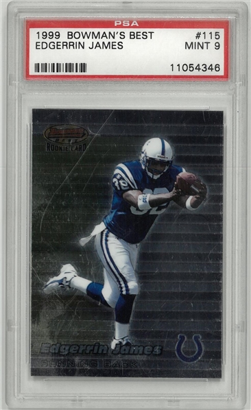 Edgerrin James PSA 9 1999 Bowmans Best