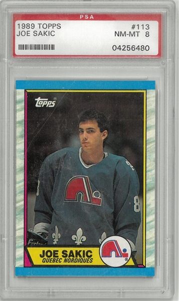 Joe Sakic PSA 8 1988 Topps