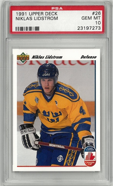 Nicklas Lidstrom PSA 10 1991 Upper Deck