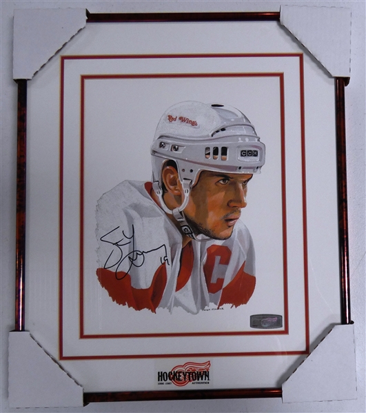 Steve Yzerman Autographed Framed 11x14