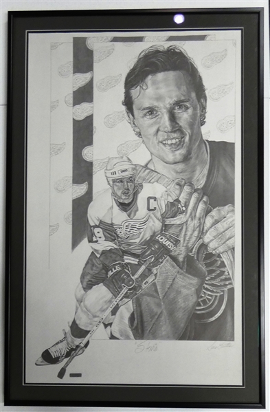 Steve Yzerman Framed Lithograph (Pick Up Only)