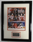 Chris Osgood Patrick Roy Fight Framed 8x10