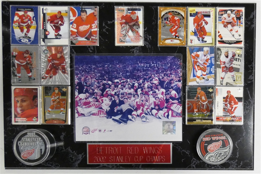 2002 Red Wings Stanley Cup Plaque