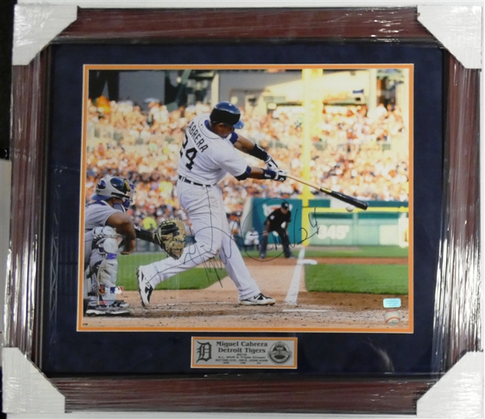 Miguel Cabrera Autographed Framed 16x20