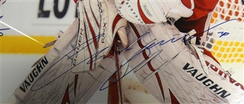 Nicklas Lidstrom & Chris Osgood Autographed Framed 16x20 