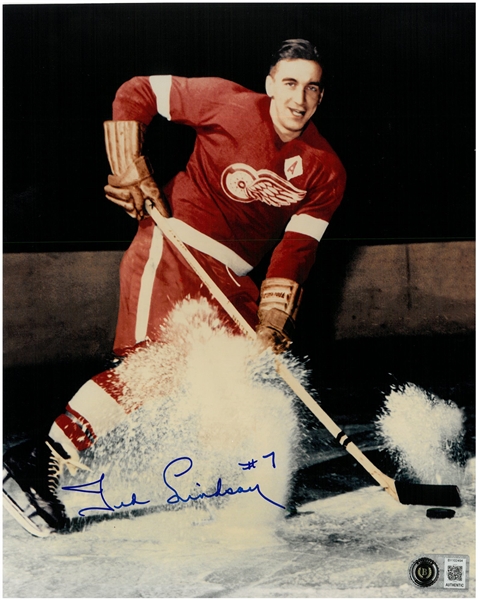 Ted Lindsay Autographed 8x10