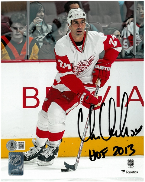 Chris Chelios Autographed 8x10 w/ HOF