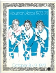 Gordie Howe Autographed 1973/74 Houston Aeros Yearbook