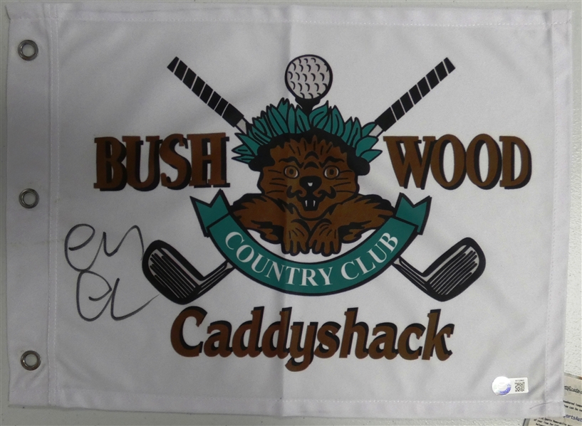 Chevy Chase Autographed Pin Flag