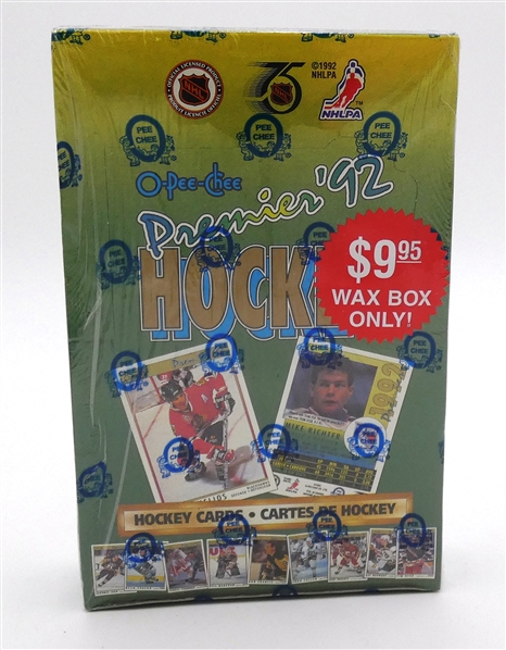 1992 O-Pee-Chee Premier Hockey Wax Box