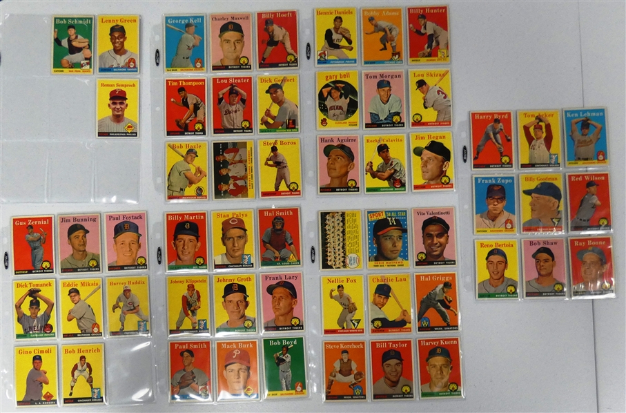 1958 Topps Baseball Lot
