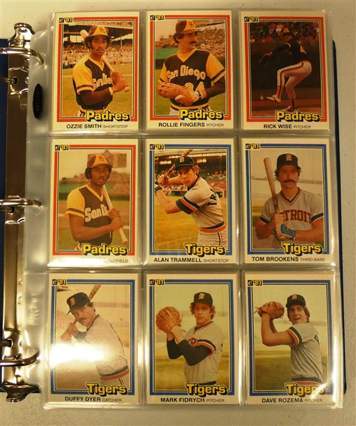 1981 Donruss Baseball Near Set (Missing #538 Tim Raines)