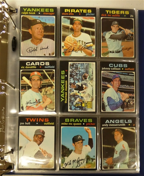 1971 Topps Baseball Lot of 81