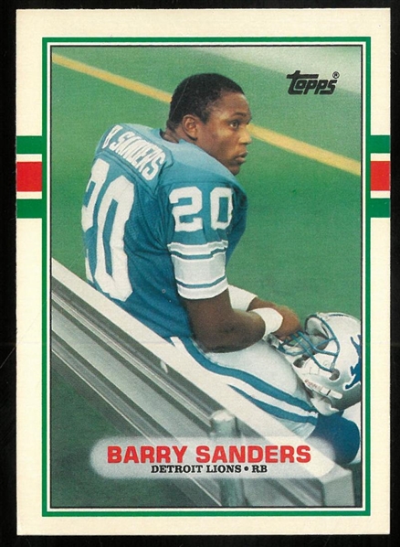 Barry Sanders 1989 Topps Traded