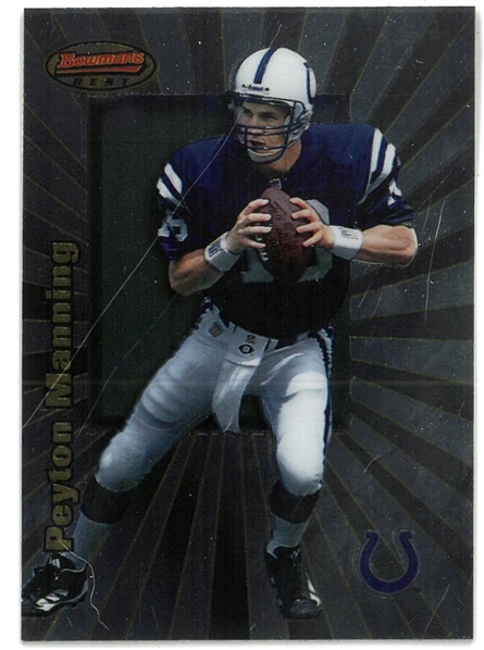 Peyton Manning 1998 Bowmans Best Rookie Card