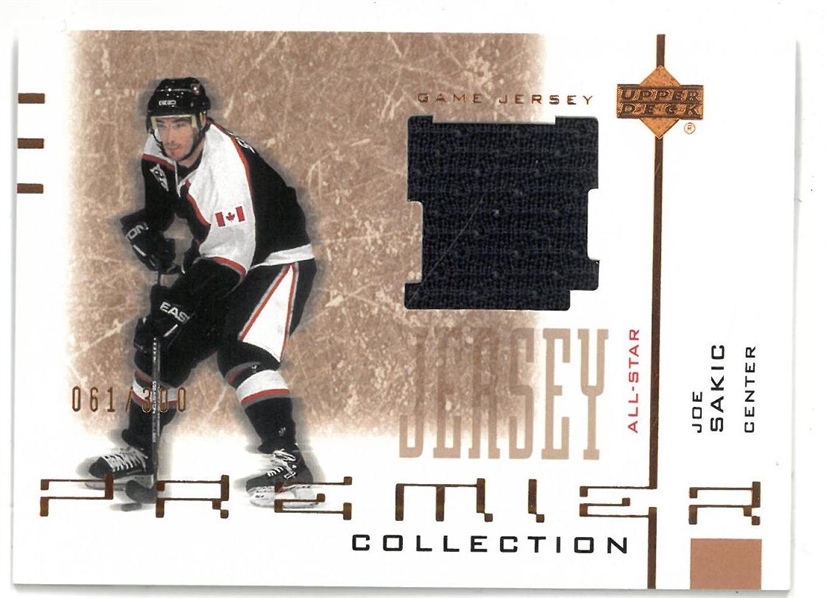 Joe Sakic 2001/02 Upper Deck Game Jersey