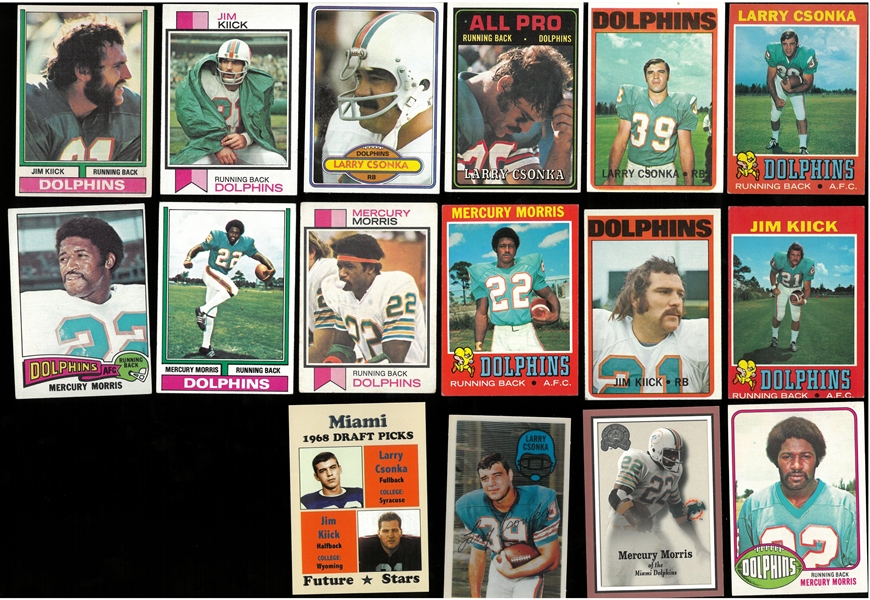 Miami Dolphins Card Lot