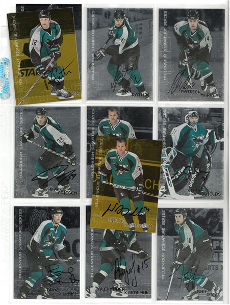 San Jose Sharks Be a Player Autographed Lot