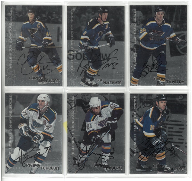St. Louis Blues Be a Player Autographed Card Lot