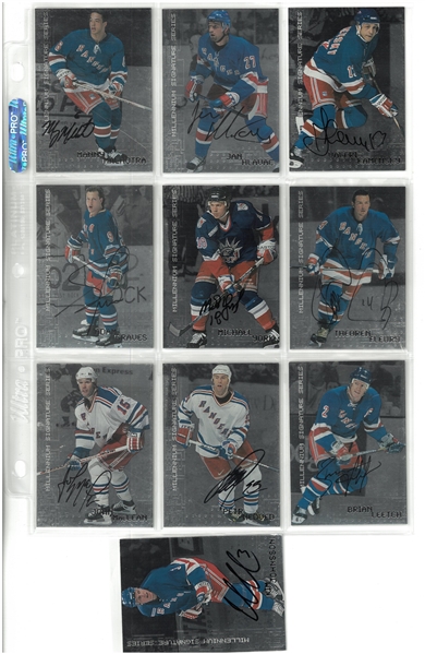 New York Rangers Be a Player Autographed Card Lot